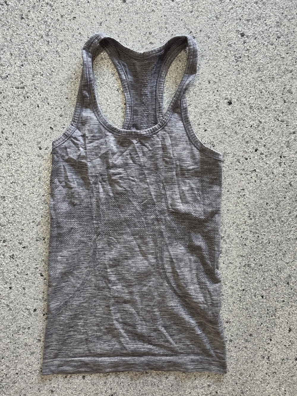 Lululemon Swiftly Tech Racerback Tank Top Heathered Gray Size 2